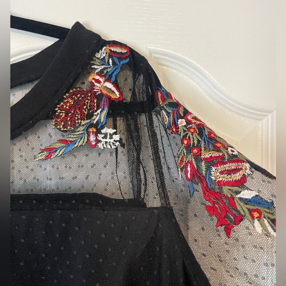 Ny Collection Size XL Black Long Sleeve Top - Picture 4 of 5